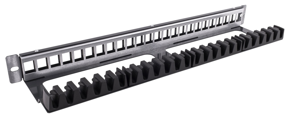 """PANNEAU 19"""" 1U POUR 24 RJ45 KEYSTONE ECO"""