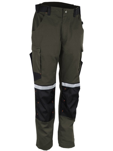 [SINPETRAL] PANTALON DE TRAVAIL RIPSTOP COTON/POLYESTER/ÉLASTHANNE 280 G/M² BRONZE/NOIR L