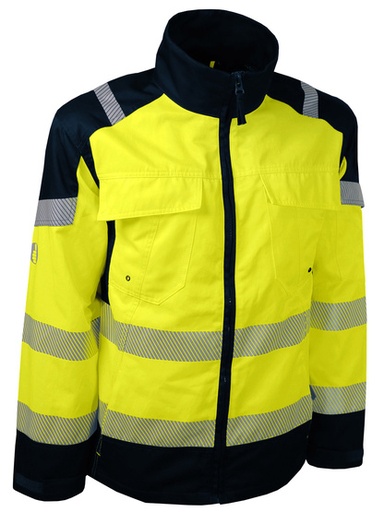 [SINVITAM03] VESTE DE TRAVAIL HAUTE VISIBILITE 54% COTON ET 46% POLYESTER 270G/M2